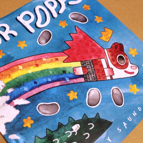 Adorable children's book with Super Poppy, a cartoon guinea pig, on the cover.