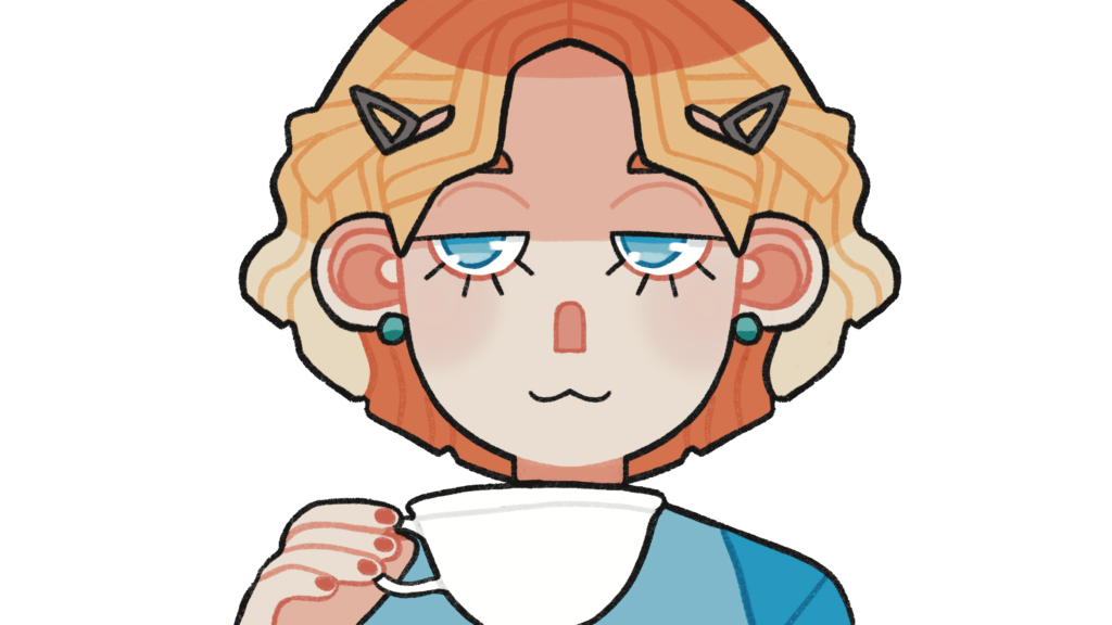 Staceyillu drinking tea